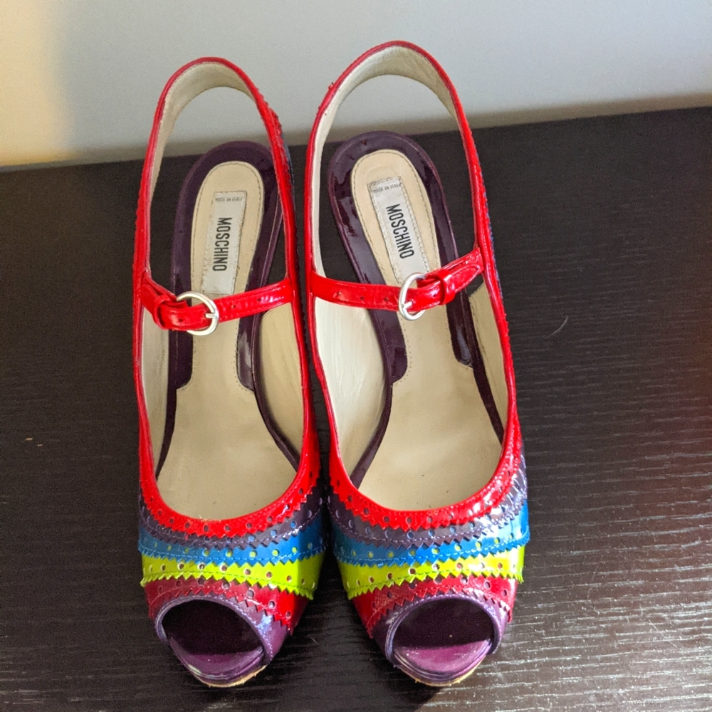 Moschino Sling Back Sandals